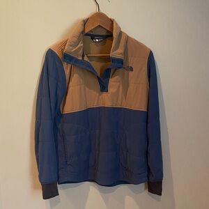 The North Face Women’s Blue and Tan Puffer Super Light Coat